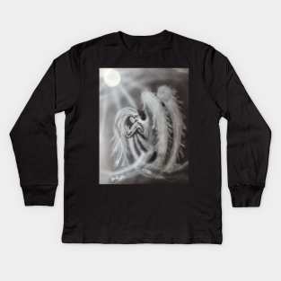 Airbrush angel Kids Long Sleeve T-Shirt